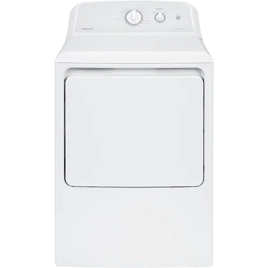 Rent To Own Hotpoint - 6.2 Cu. Ft. 4-Cycle Electric Dryer - White with gray  backsplash in Jacksonville, Florida