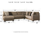 Abalone 3-Piece Sectional with Ottoman Rent Wise Rent To Own Jacksonville, Florida