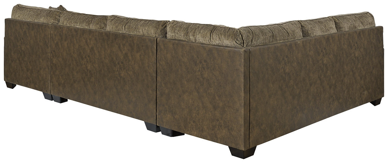 Abalone 3-Piece Sectional with Ottoman Rent Wise Rent To Own Jacksonville, Florida