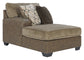 Abalone 3-Piece Sectional with Ottoman Rent Wise Rent To Own Jacksonville, Florida