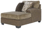 Abalone 3-Piece Sectional with Ottoman Rent Wise Rent To Own Jacksonville, Florida