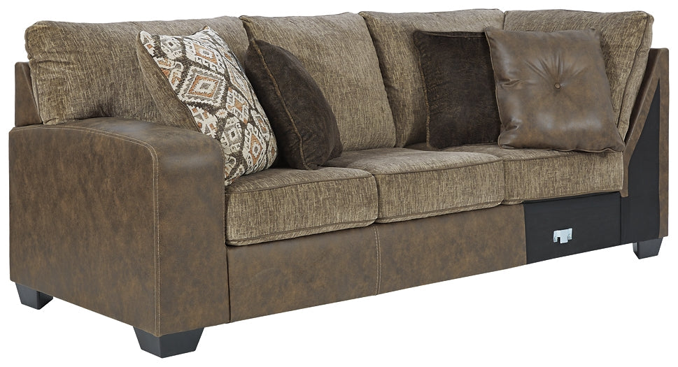 Abalone 3-Piece Sectional with Ottoman Rent Wise Rent To Own Jacksonville, Florida