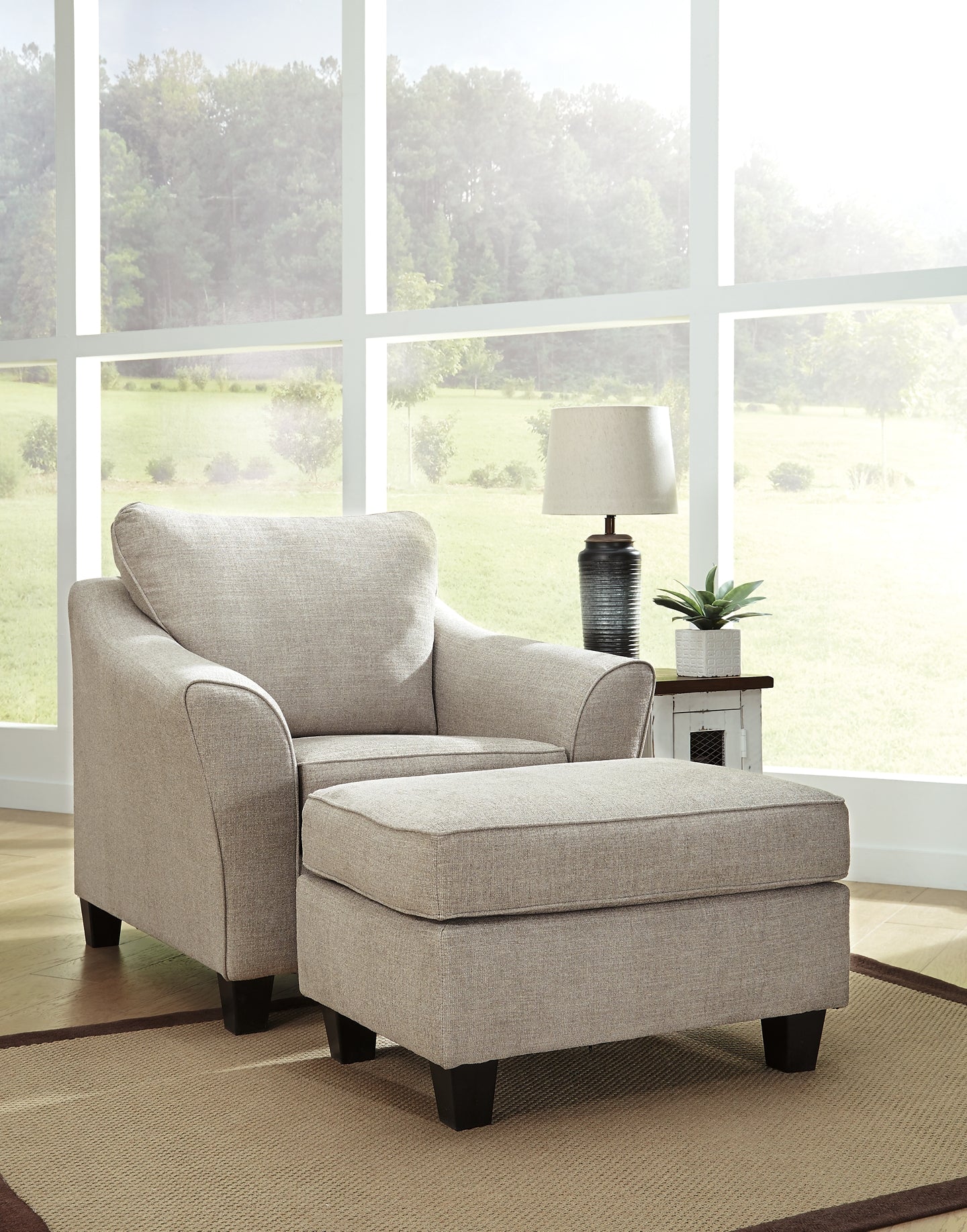 Abney Chair and Ottoman Rent Wise Rent To Own Jacksonville, Florida