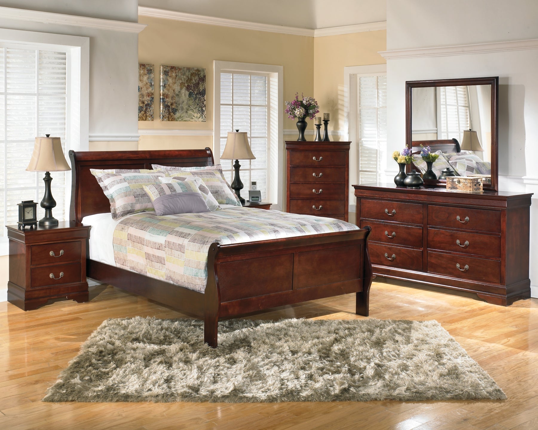 Alisdair Full Sleigh Bed with Dresser Rent Wise Rent To Own Jacksonville, Florida