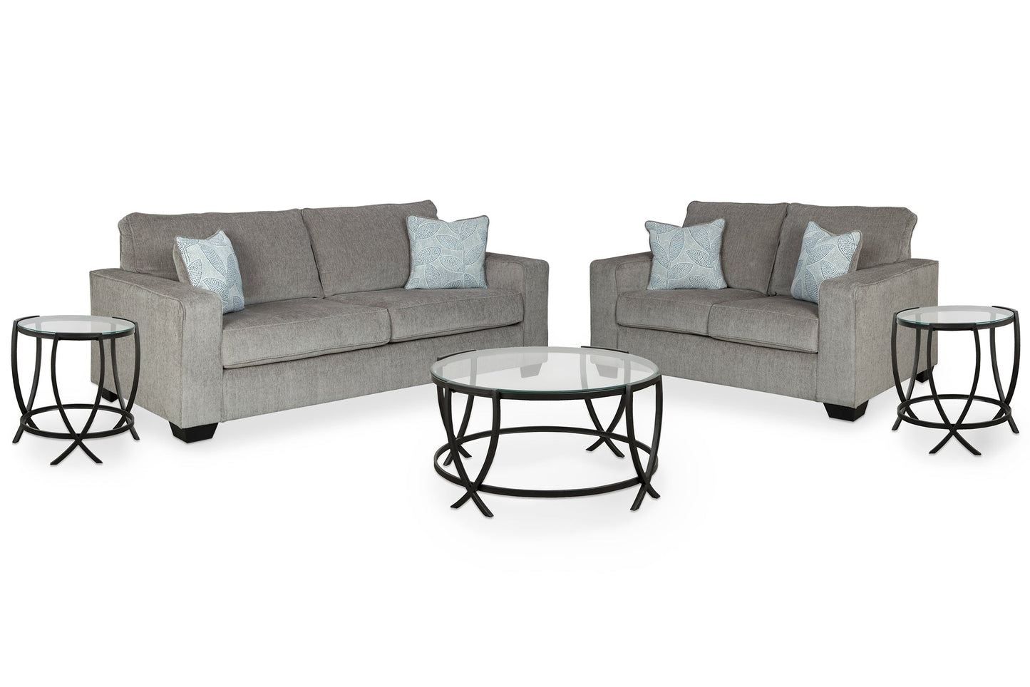 Altari Sofa and Loveseat with Coffee Table and 2 End Tables Rent Wise Rent To Own Jacksonville, Florida