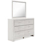 Altyra Full Panel Bed with Mirrored Dresser and Chest Rent Wise Rent To Own Jacksonville, Florida