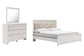 Altyra King Panel Bed with Mirrored Dresser Rent Wise Rent To Own Jacksonville, Florida