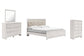 Altyra King Panel Bed with Mirrored Dresser and Chest Rent Wise Rent To Own Jacksonville, Florida