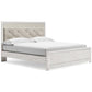 Altyra King Panel Bed with Mirrored Dresser and Chest Rent Wise Rent To Own Jacksonville, Florida