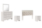 Altyra King Panel Headboard with Mirrored Dresser, Chest and 2 Nightstands Rent Wise Rent To Own Jacksonville, Florida