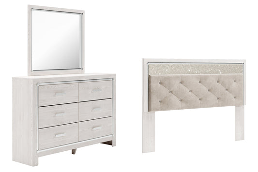 Altyra King Panel Headboard with Mirrored Dresser Rent Wise Rent To Own Jacksonville, Florida