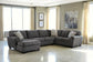 Ambee 3-Piece Sectional with Ottoman Rent Wise Rent To Own Jacksonville, Florida