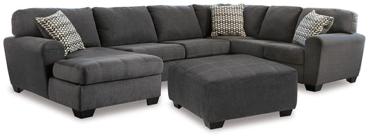 Ambee 3-Piece Sectional with Ottoman Rent Wise Rent To Own Jacksonville, Florida