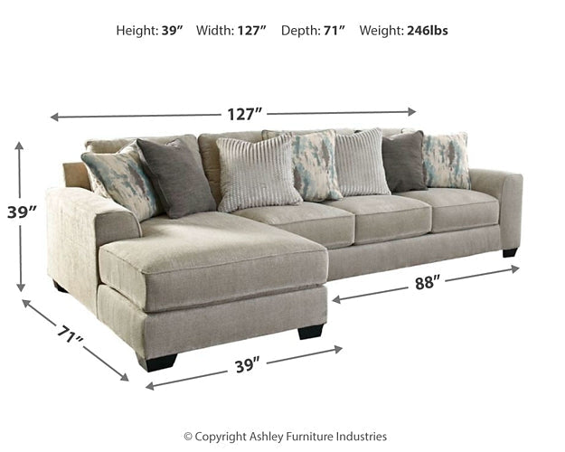 Ardsley 2-Piece Sectional with Ottoman Rent Wise Rent To Own Jacksonville, Florida