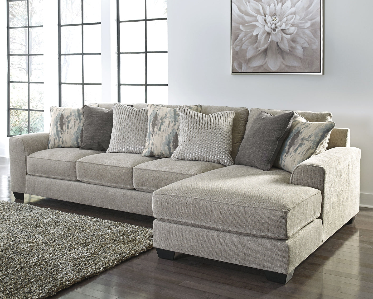 Ardsley 2-Piece Sectional with Ottoman Rent Wise Rent To Own Jacksonville, Florida