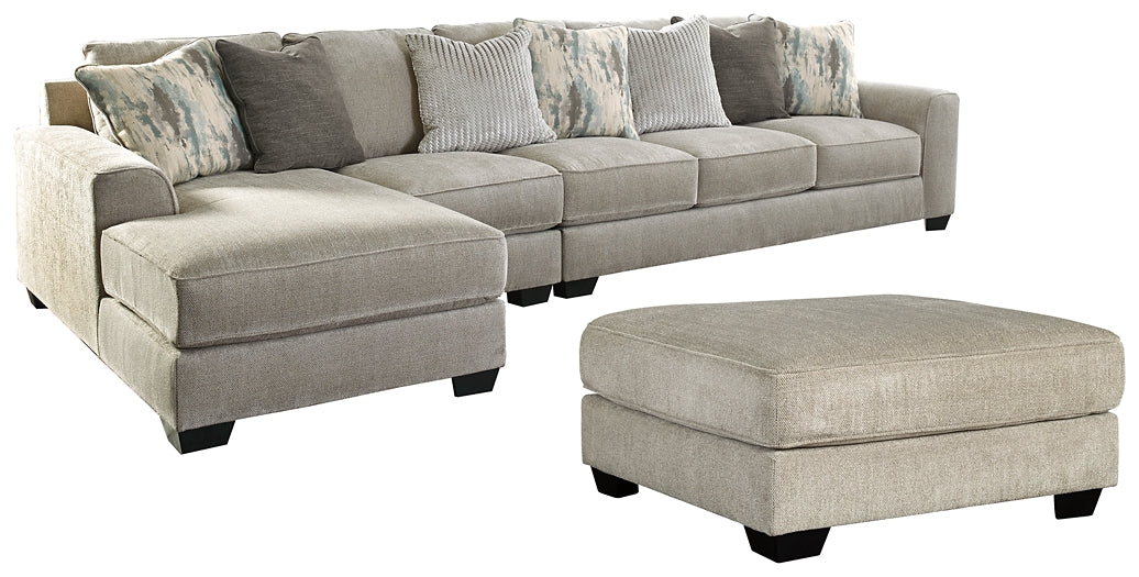 Ardsley 3-Piece Sectional with Ottoman Rent Wise Rent To Own Jacksonville, Florida