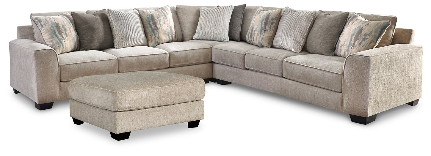 Ardsley 3-Piece Sectional with Ottoman Rent Wise Rent To Own Jacksonville, Florida