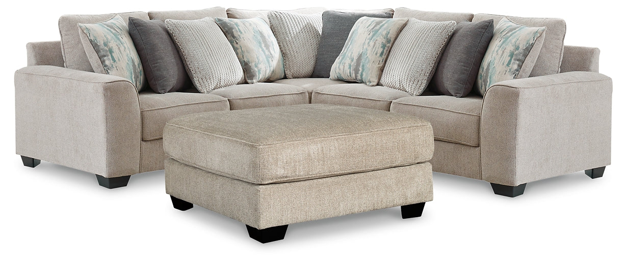 Ardsley 3-Piece Sectional with Ottoman Rent Wise Rent To Own Jacksonville, Florida