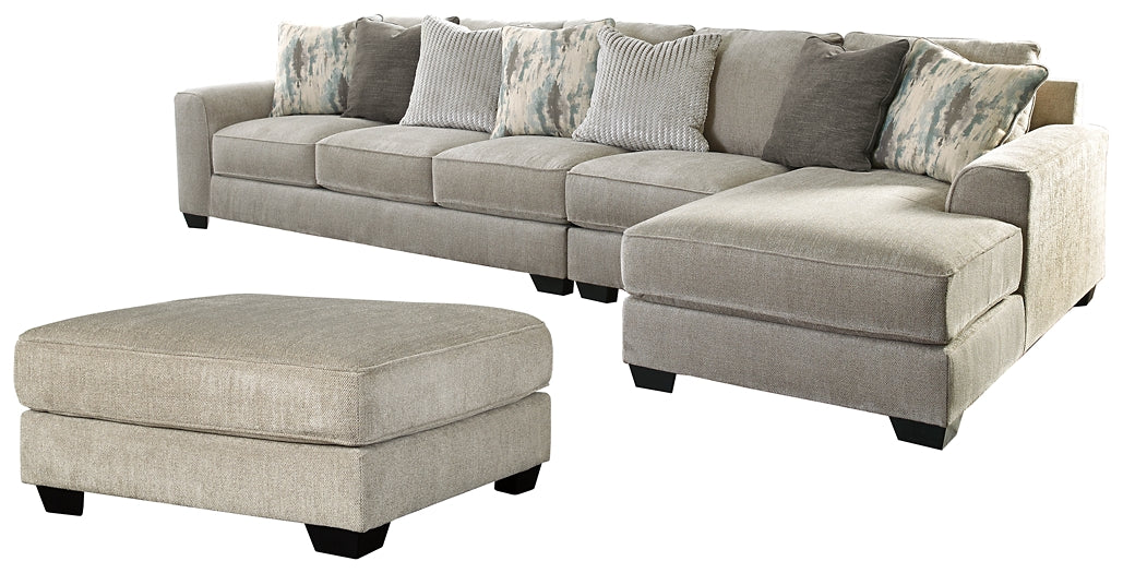 Ardsley 3-Piece Sectional with Ottoman Rent Wise Rent To Own Jacksonville, Florida