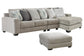 Ardsley 3-Piece Sectional with Ottoman Rent Wise Rent To Own Jacksonville, Florida