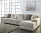 Ardsley 3-Piece Sectional with Ottoman Rent Wise Rent To Own Jacksonville, Florida