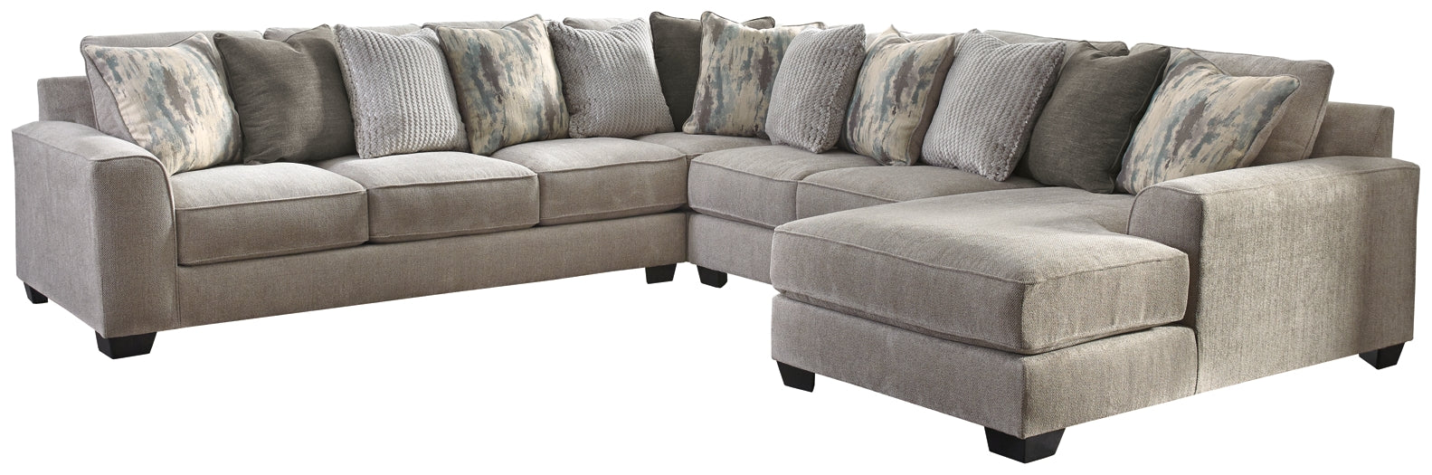 Ardsley 4-Piece Sectional with Ottoman Rent Wise Rent To Own Jacksonville, Florida