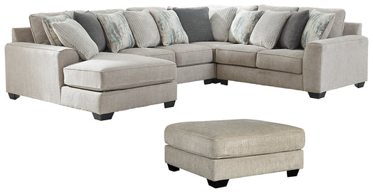 Ardsley 4-Piece Sectional with Ottoman Rent Wise Rent To Own Jacksonville, Florida