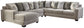 Ardsley 4-Piece Sectional with Ottoman Rent Wise Rent To Own Jacksonville, Florida