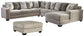 Ardsley 4-Piece Sectional with Ottoman Rent Wise Rent To Own Jacksonville, Florida