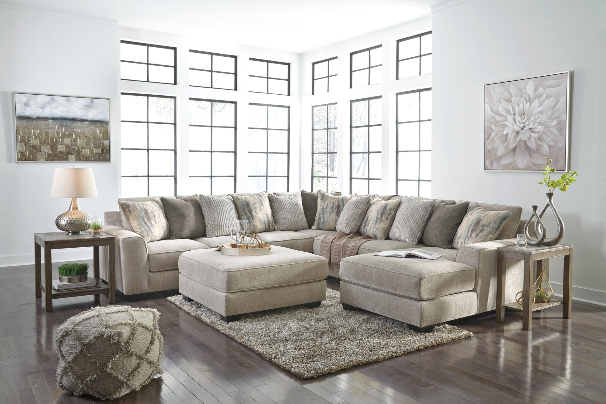 Ardsley 4-Piece Sectional with Ottoman Rent Wise Rent To Own Jacksonville, Florida