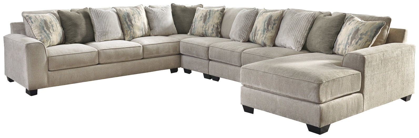 Ardsley 5-Piece Sectional with Ottoman Rent Wise Rent To Own Jacksonville, Florida