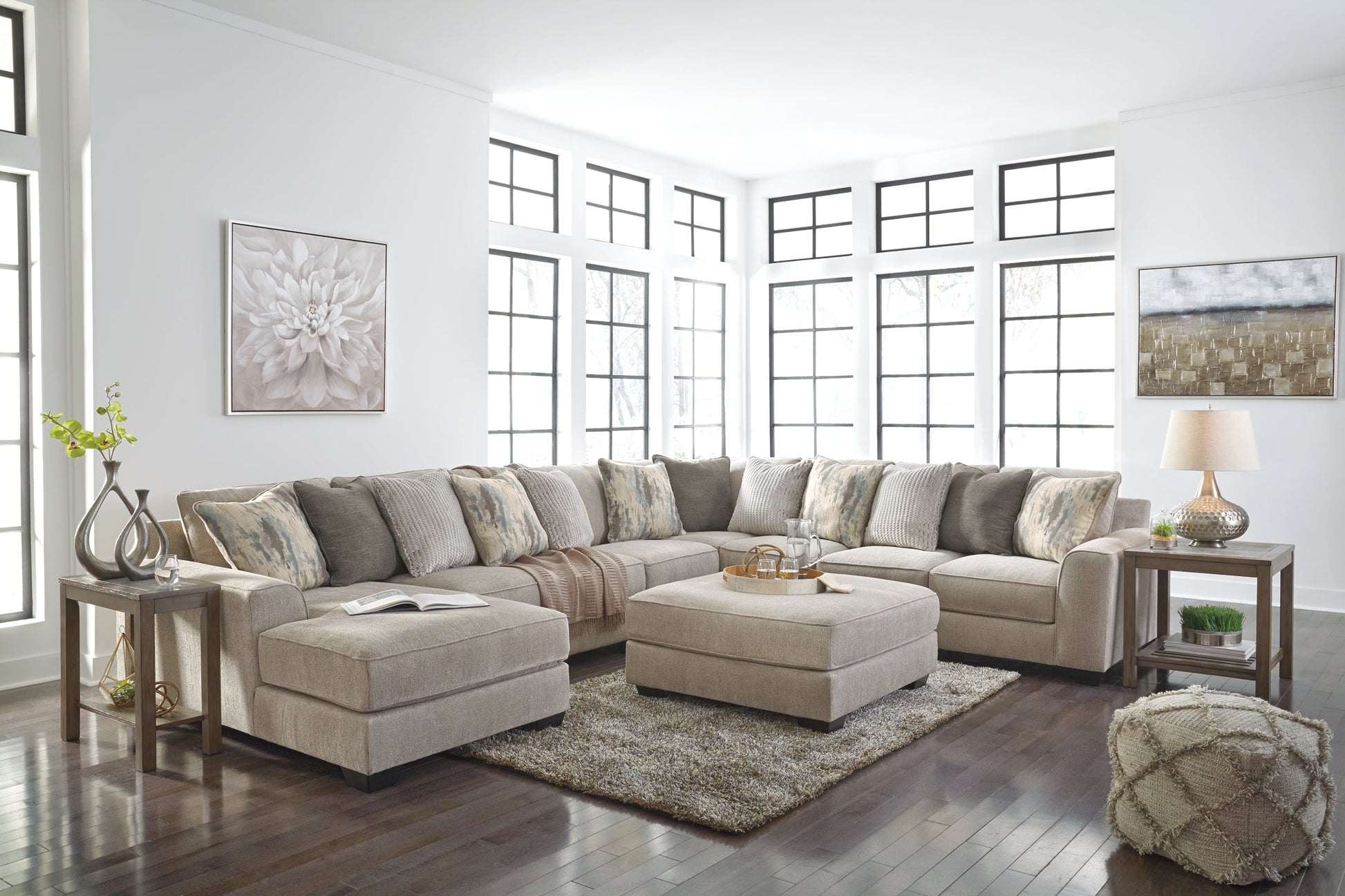 Ardsley 5-Piece Sectional with Ottoman Rent Wise Rent To Own Jacksonville, Florida