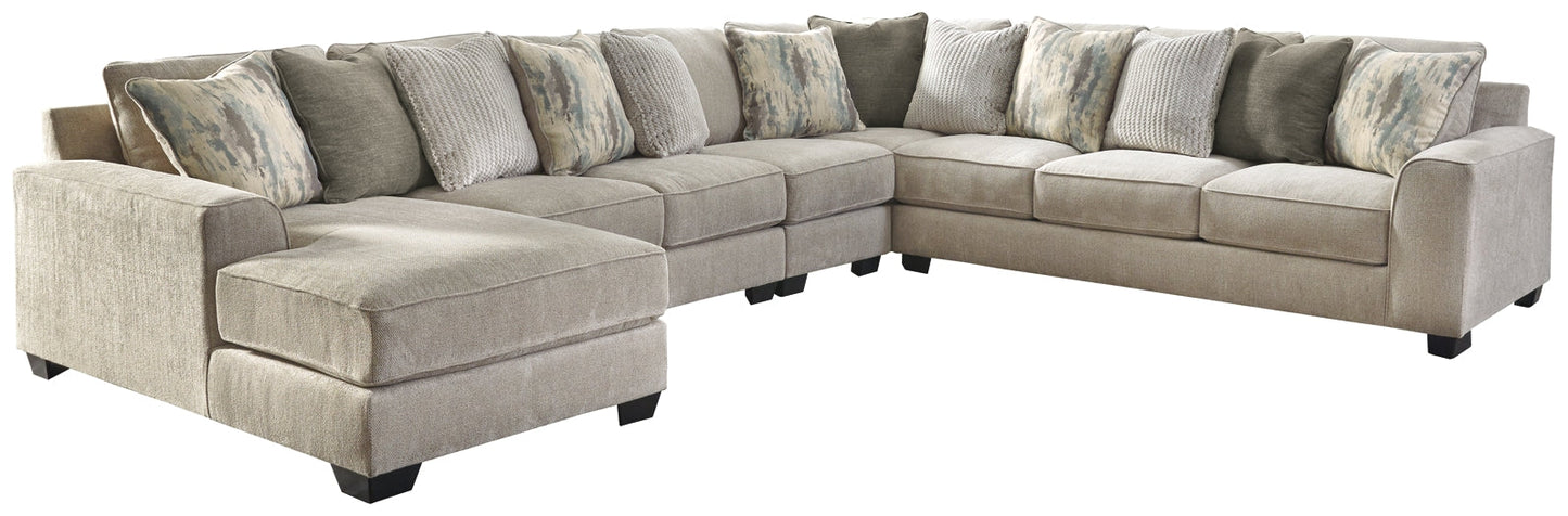 Ardsley 5-Piece Sectional with Ottoman Rent Wise Rent To Own Jacksonville, Florida