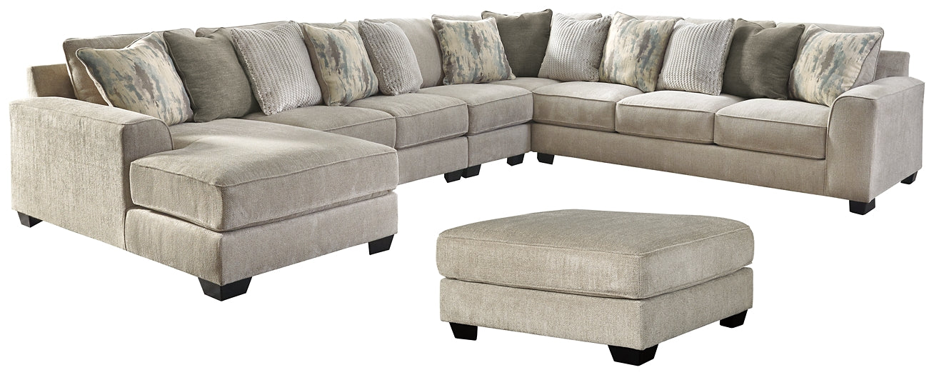 Ardsley 5-Piece Sectional with Ottoman Rent Wise Rent To Own Jacksonville, Florida