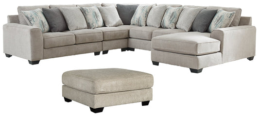 Ardsley 5-Piece Sectional with Ottoman Rent Wise Rent To Own Jacksonville, Florida