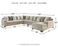 Ardsley 5-Piece Sectional with Ottoman Rent Wise Rent To Own Jacksonville, Florida