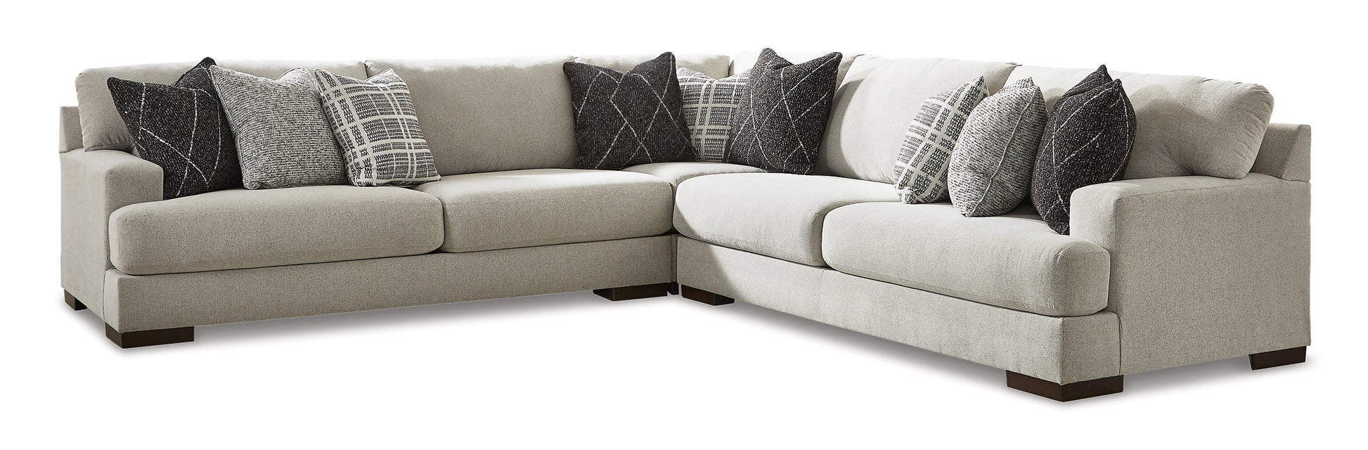 Artsie 3-Piece Sectional with Ottoman Rent Wise Rent To Own Jacksonville, Florida