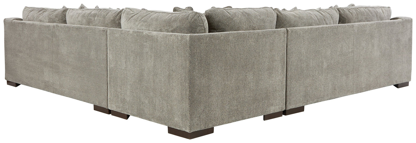 Bayless 3-Piece Sectional with Ottoman Rent Wise Rent To Own Jacksonville, Florida