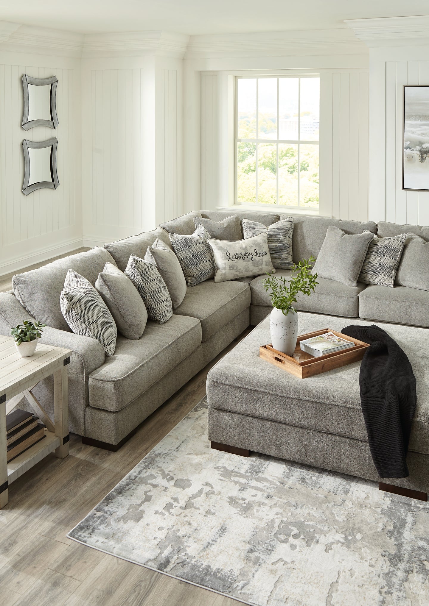 Bayless 3-Piece Sectional with Ottoman Rent Wise Rent To Own Jacksonville, Florida