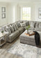 Bayless 3-Piece Sectional with Ottoman Rent Wise Rent To Own Jacksonville, Florida