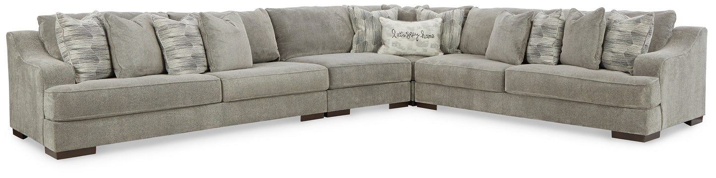 Bayless 4-Piece Sectional with Ottoman Rent Wise Rent To Own Jacksonville, Florida