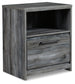 Baystorm King Panel Bed with Mirrored Dresser, Chest and Nightstand Rent Wise Rent To Own Jacksonville, Florida