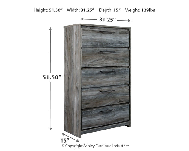 Baystorm King Panel Bed with Mirrored Dresser and Chest Rent Wise Rent To Own Jacksonville, Florida