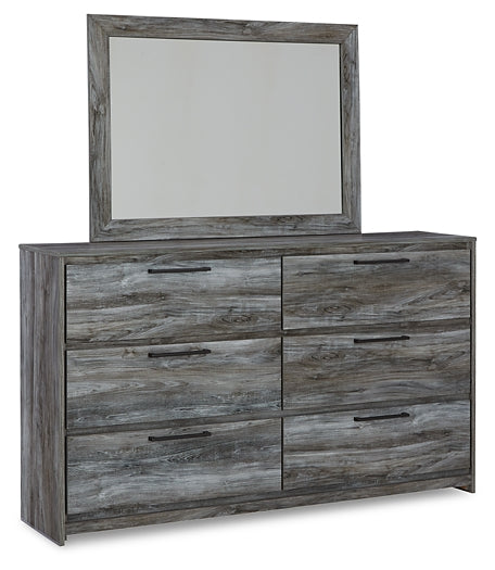 Baystorm King Panel Headboard with Mirrored Dresser, Chest and Nightstand Rent Wise Rent To Own Jacksonville, Florida