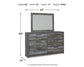 Baystorm King Panel Headboard with Mirrored Dresser Rent Wise Rent To Own Jacksonville, Florida