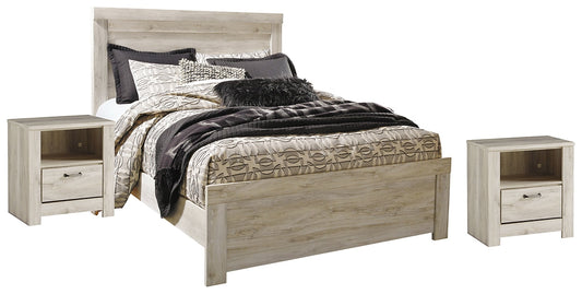 Bellaby Queen Panel Bed with 2 Nightstands Rent Wise Rent To Own Jacksonville, Florida