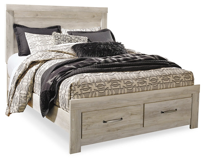 Bellaby Queen Platform Bed with 2 Storage Drawers with Mirrored Dresser and Nightstand Rent Wise Rent To Own Jacksonville, Florida