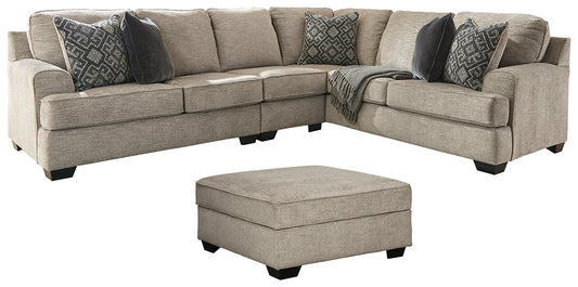 Bovarian 3-Piece Sectional with Ottoman Rent Wise Rent To Own Jacksonville, Florida