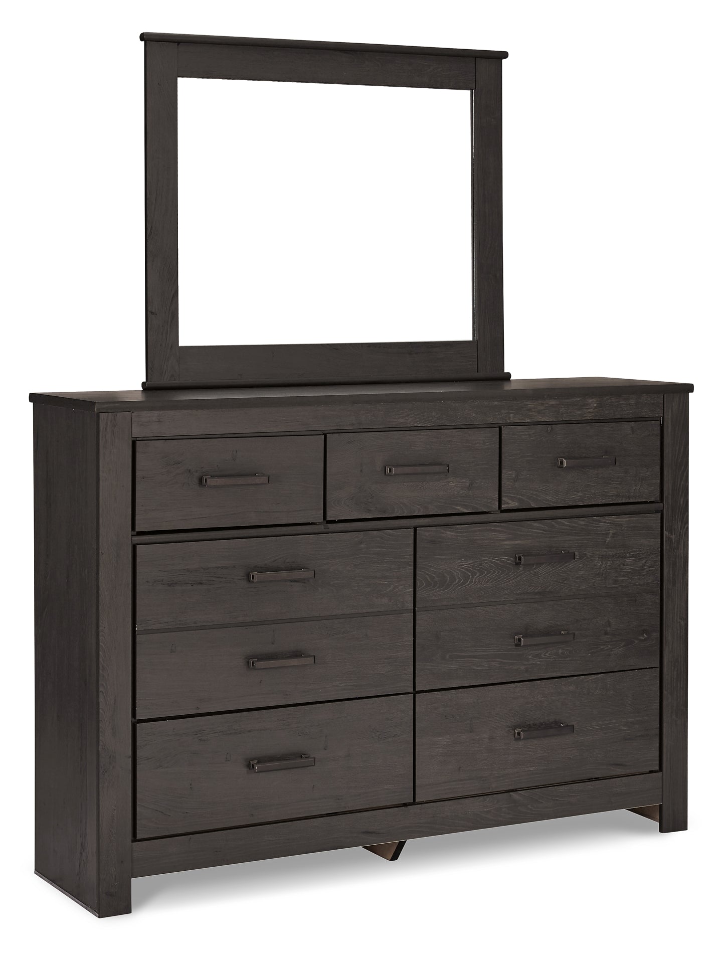 Brinxton King/California King Panel Headboard with Mirrored Dresser and 2 Nightstands Rent Wise Rent To Own Jacksonville, Florida