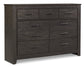 Brinxton King Panel Bed with Mirrored Dresser Rent Wise Rent To Own Jacksonville, Florida